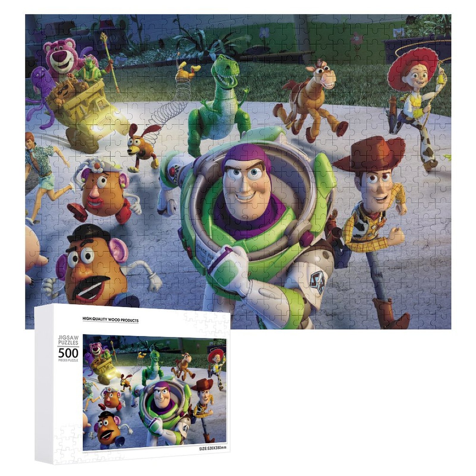 Toy Story Puzzle For Adults \u0026 Kids - 500 PCS Jigsaw Puzzle For Boys Girls Puzzle Enthusiasts